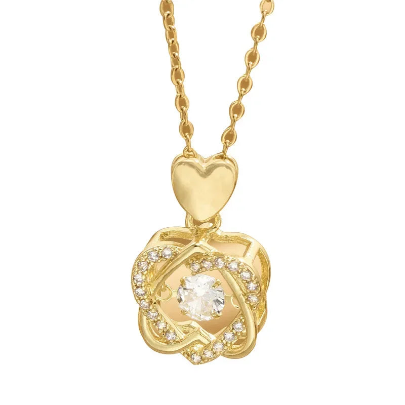 HEXA Heart Zircon Pendant Necklace