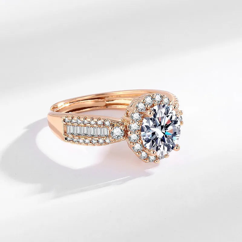 Diamond Ring With Micro Zircon