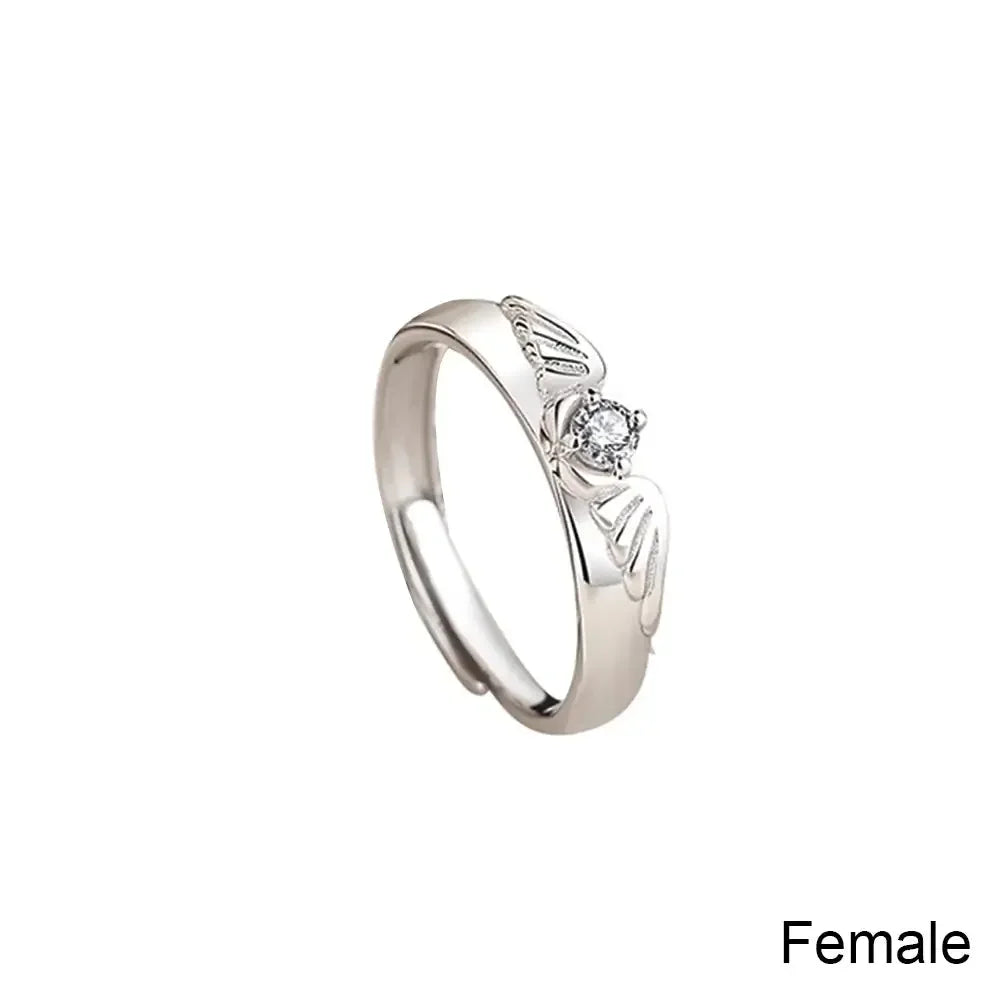 Angel & Demon Wings Royal Bond Couple Ring