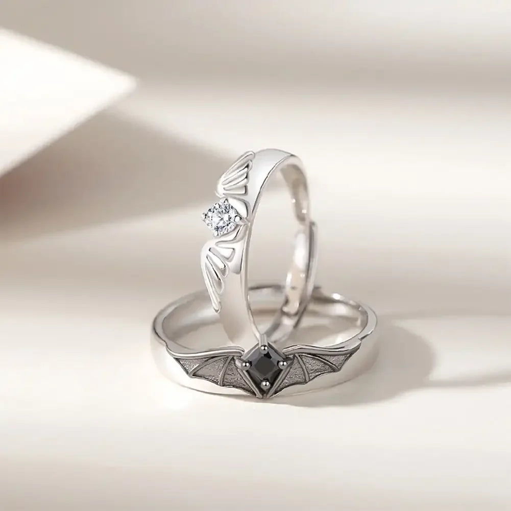 Angel & Demon Wings Royal Bond Couple Ring