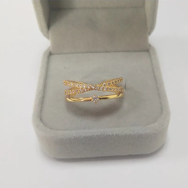 Trilogy Band Diamond Glamour Spark Ring