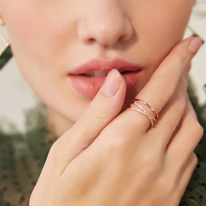 Trilogy Band Diamond Glamour Spark Ring