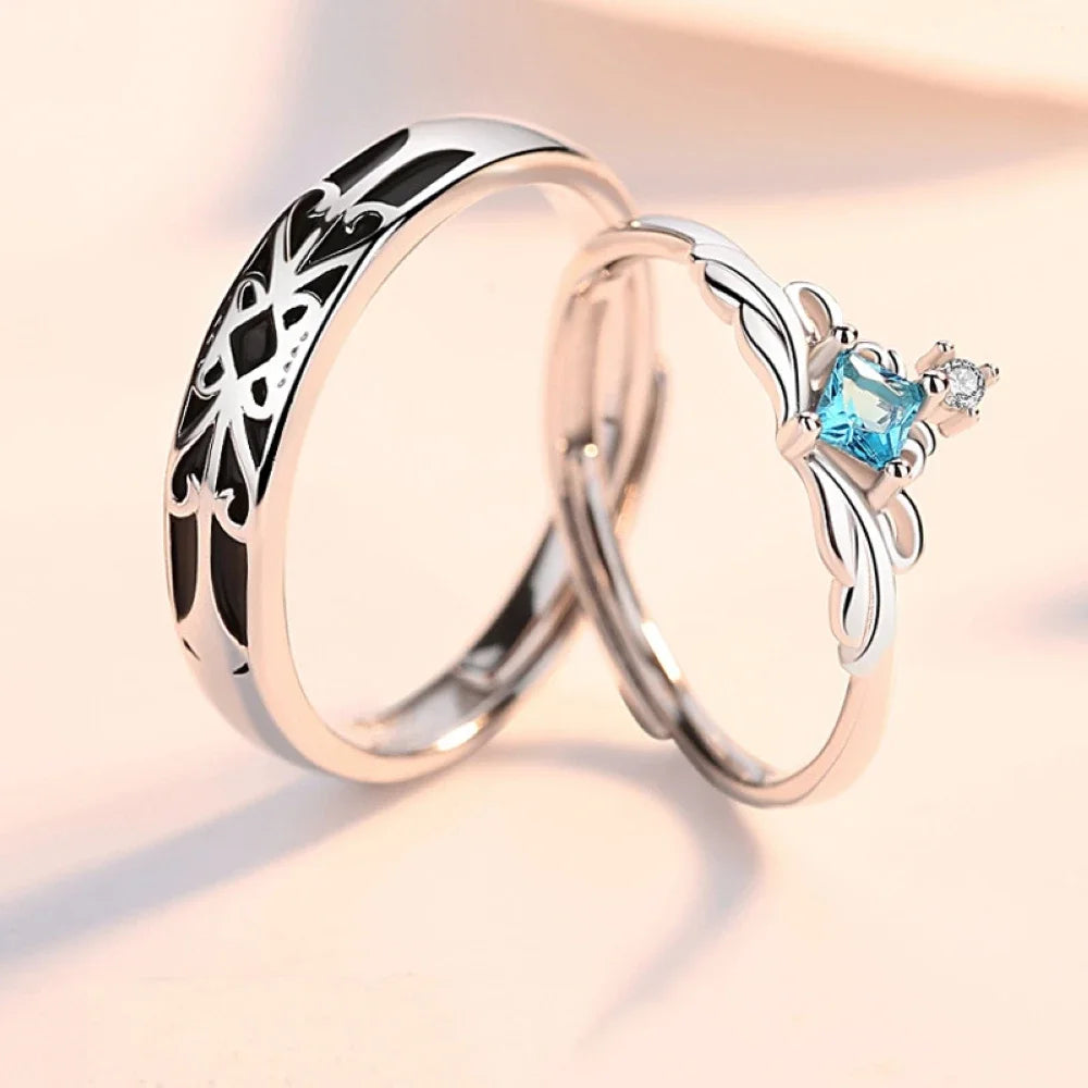 Cleopatra Crown Royal Bond Couple Ring