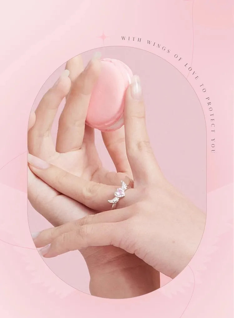 Seraphina Angel Wings Royal Bond Couple Ring