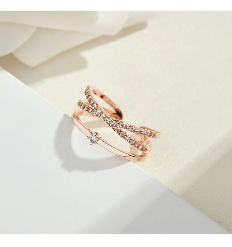 Trilogy Band Diamond Glamour Spark Ring