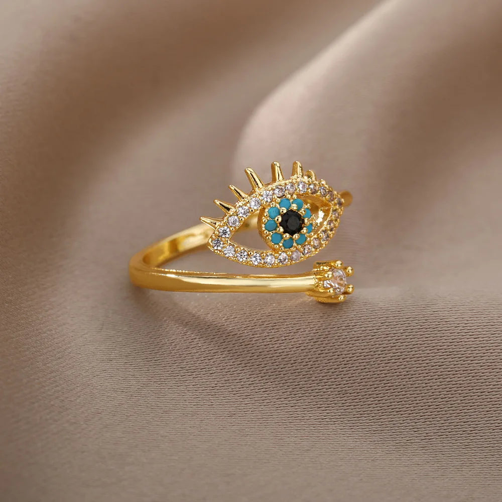 Evil Eye - Adjustable Ring