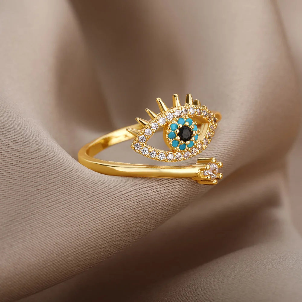 Evil Eye - Adjustable Ring