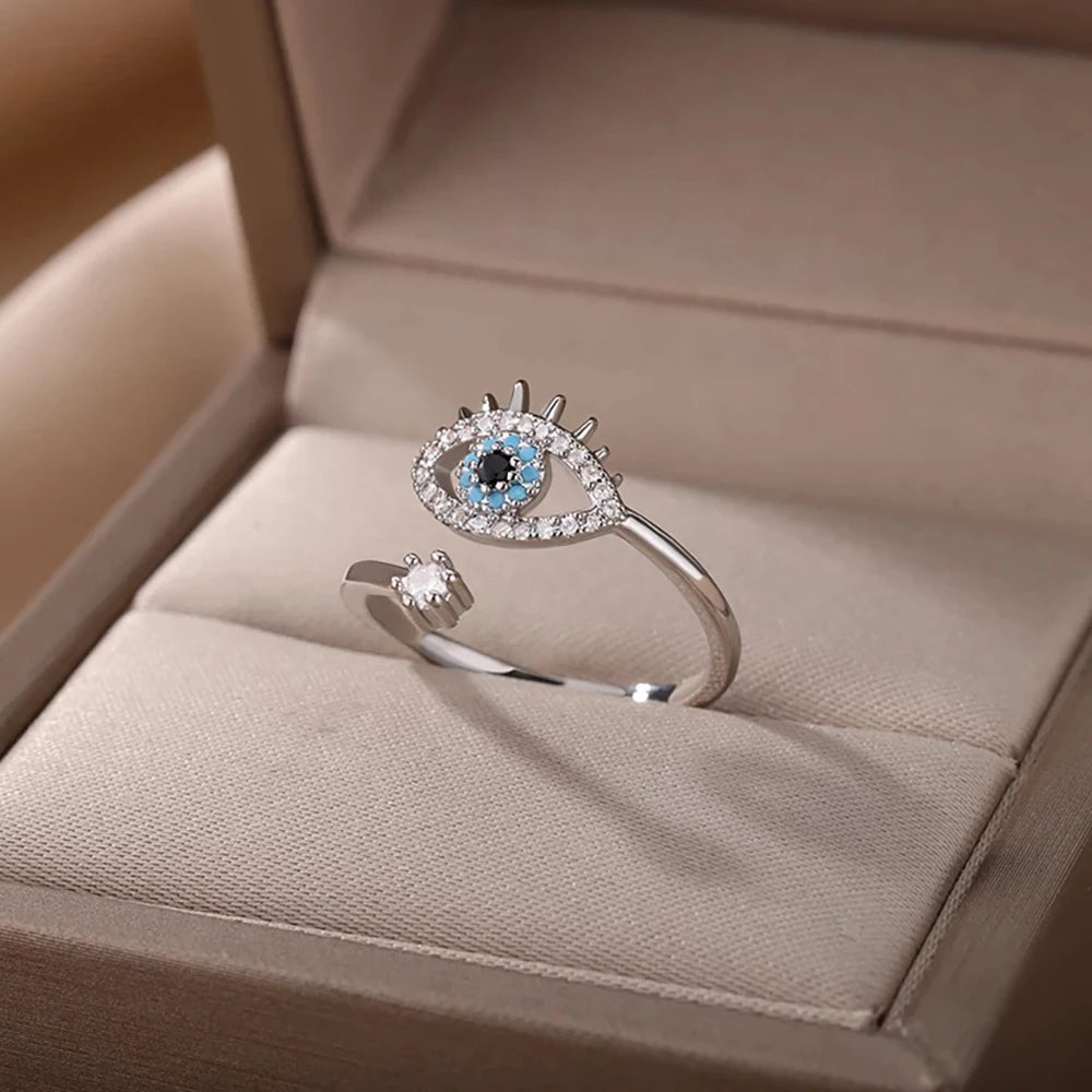 Evil Eye - Adjustable Ring