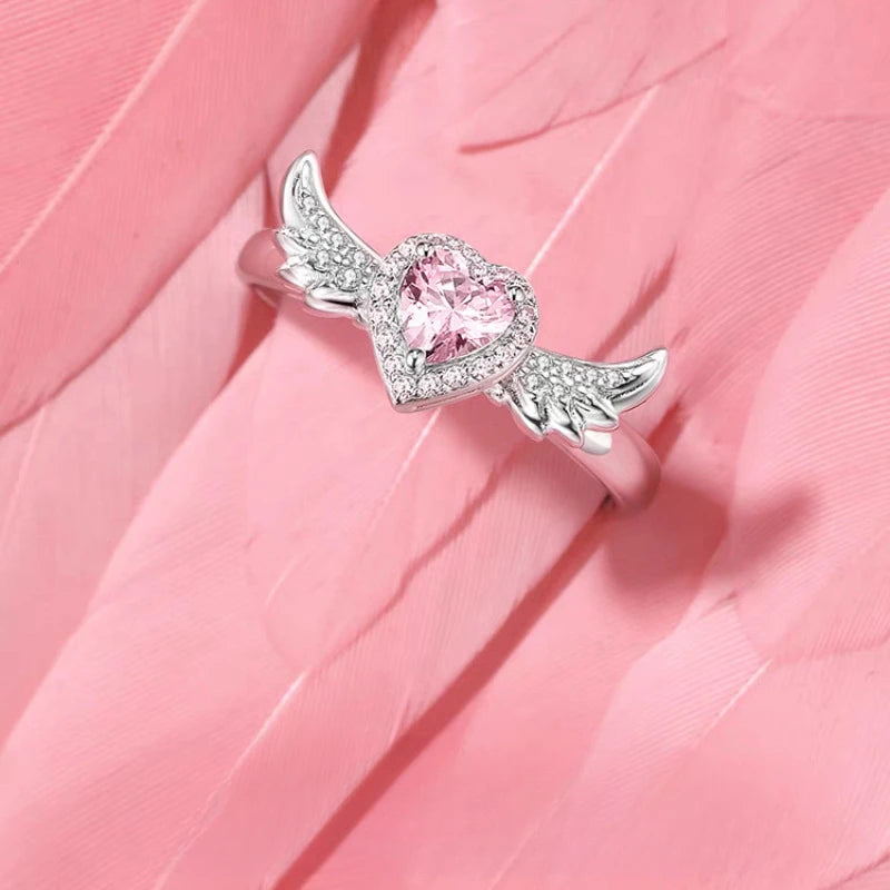 Seraphina Angel Wings Royal Bond Couple Ring