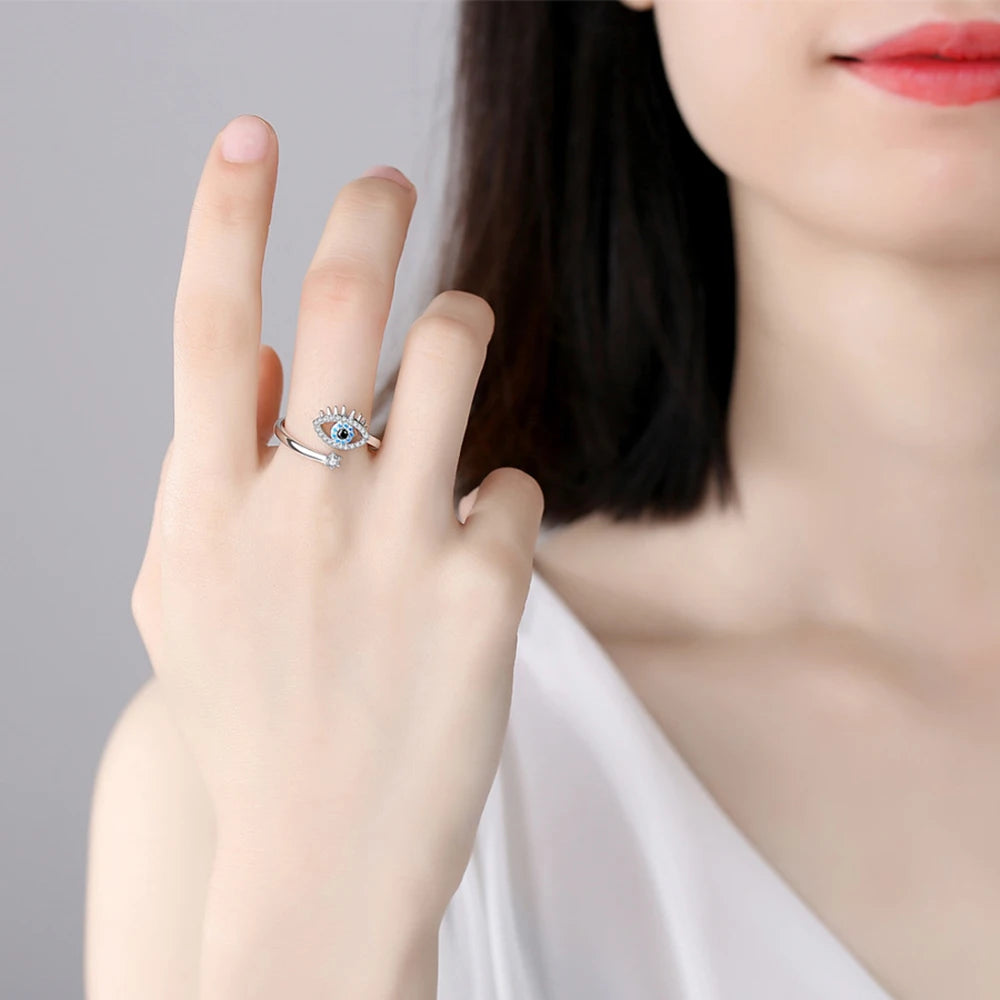 Evil Eye - Adjustable Ring