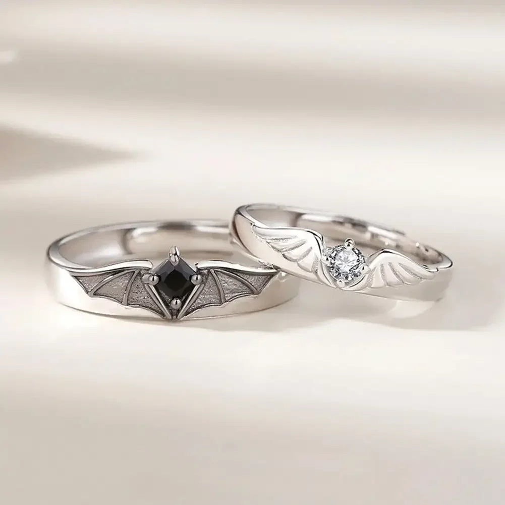 Angel & Demon Wings Royal Bond Couple Ring