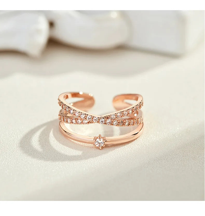 Trilogy Band Diamond Glamour Spark Ring