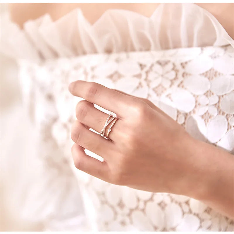 Trilogy Band Diamond Glamour Spark Ring