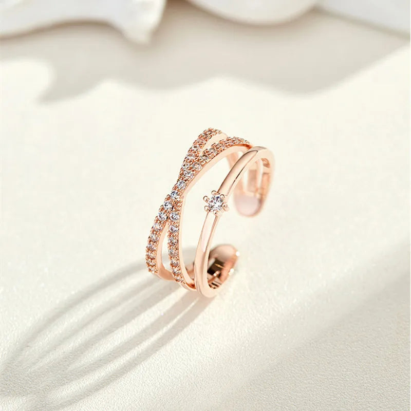 Trilogy Band Diamond Glamour Spark Ring
