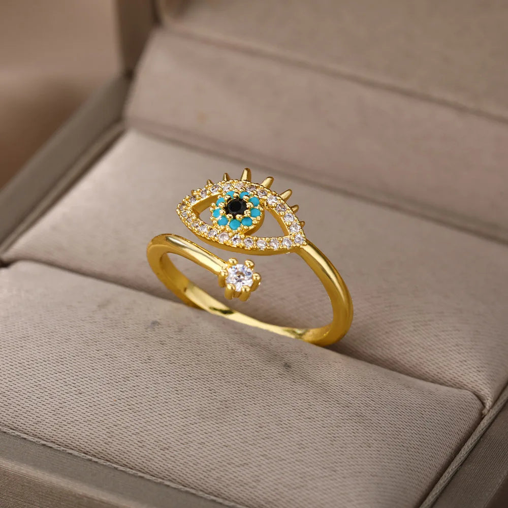 Evil Eye - Adjustable Ring