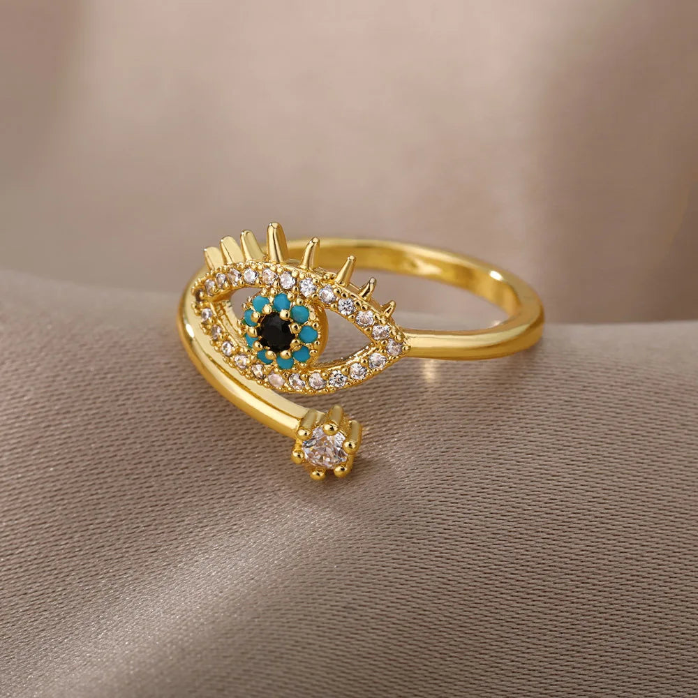 Evil Eye - Adjustable Ring