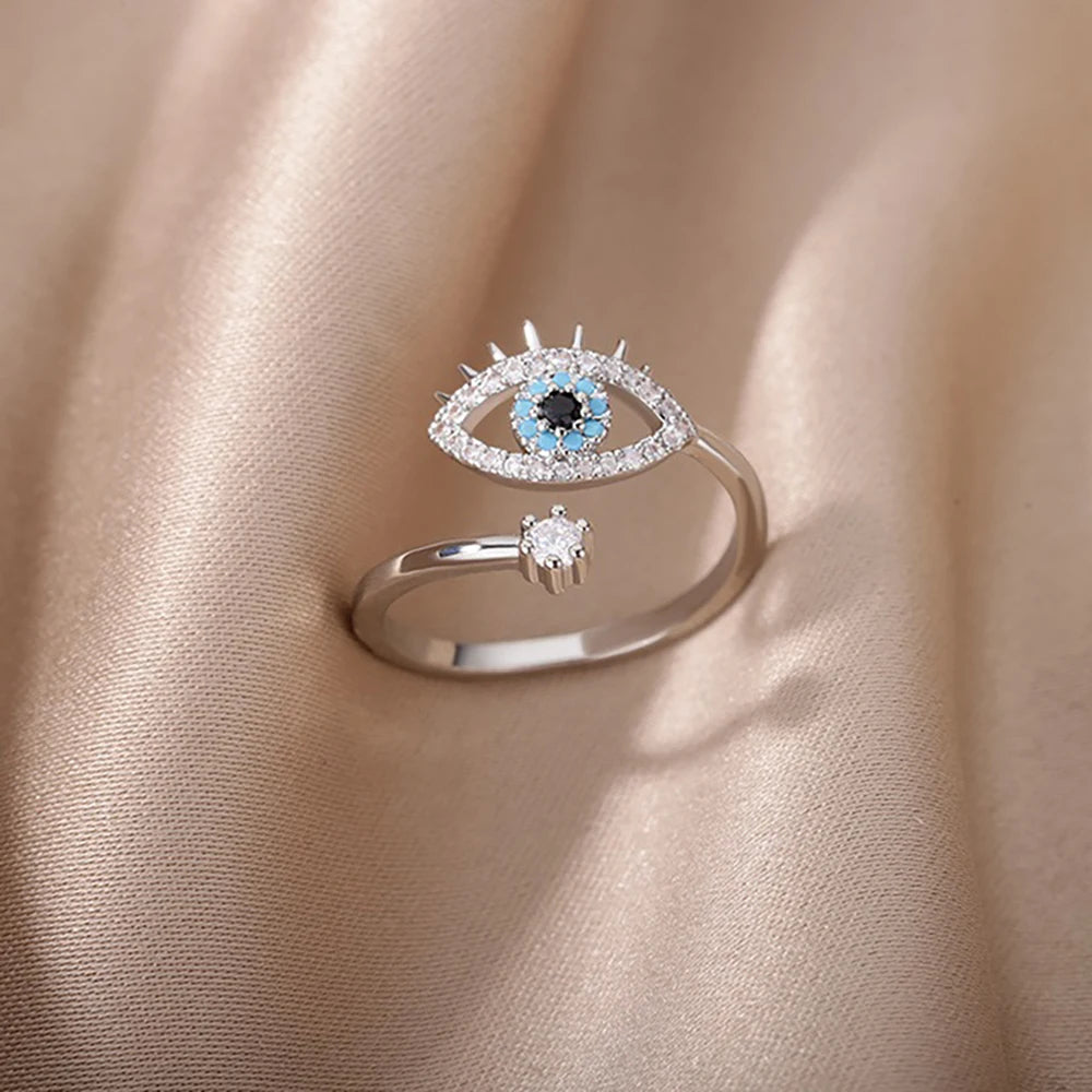 Evil Eye - Adjustable Ring