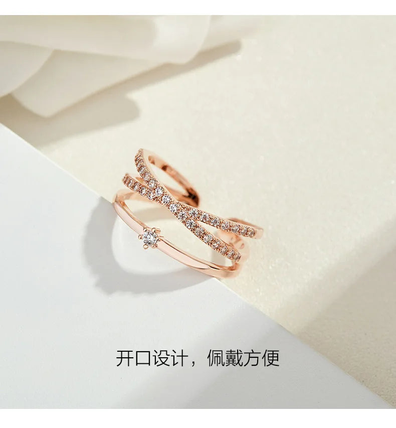 Trilogy Band Diamond Glamour Spark Ring