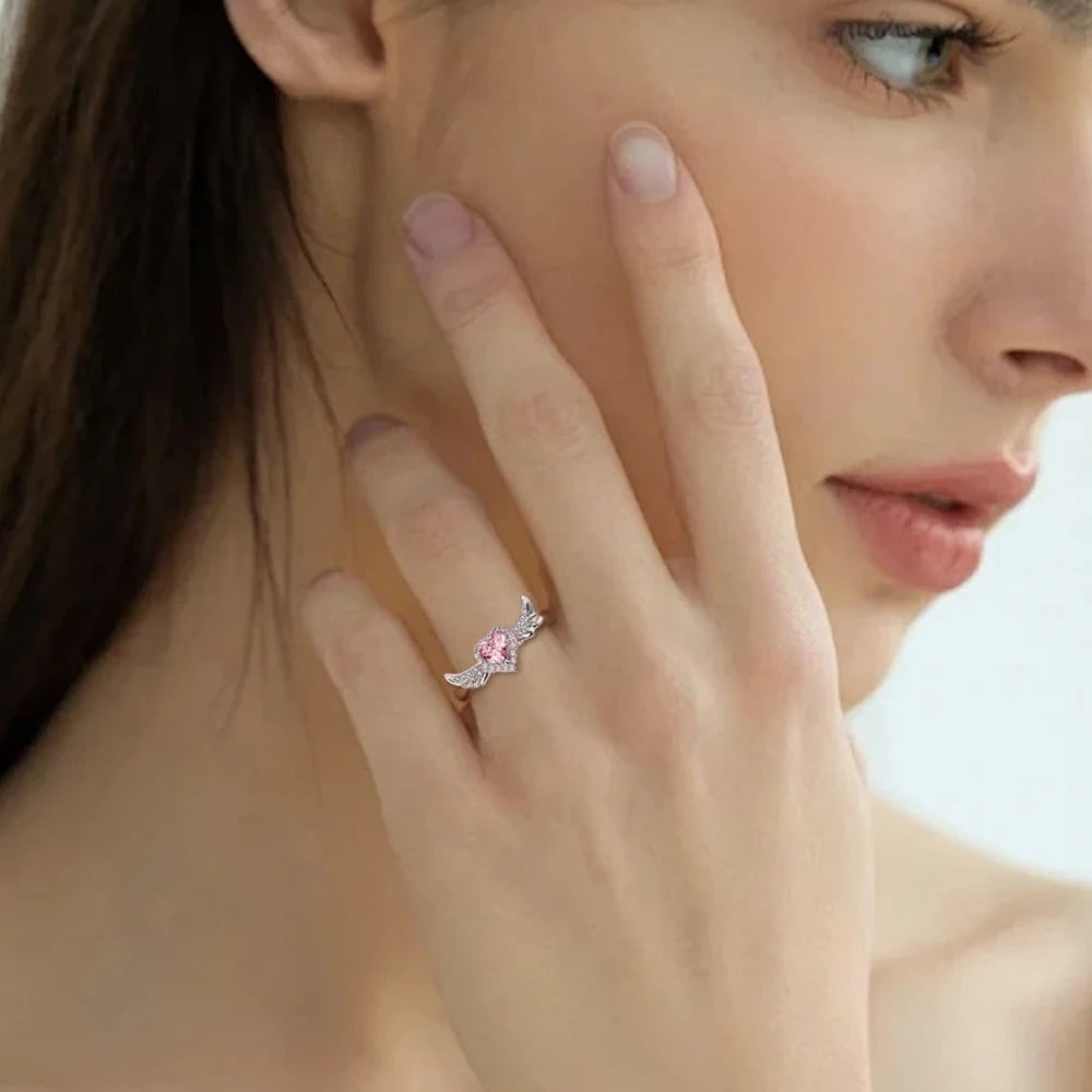 Seraphina Angel Wings Royal Bond Couple Ring