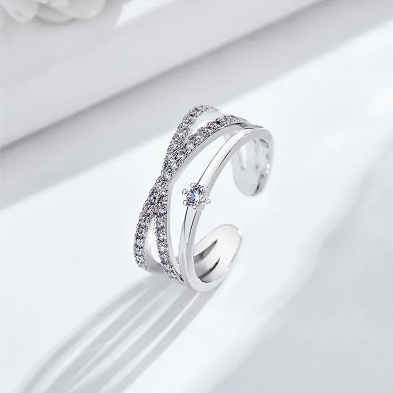 Trilogy Band Diamond Glamour Spark Ring