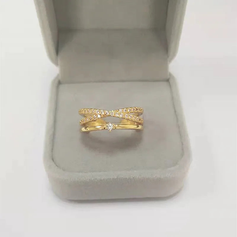 Trilogy Band Diamond Glamour Spark Ring