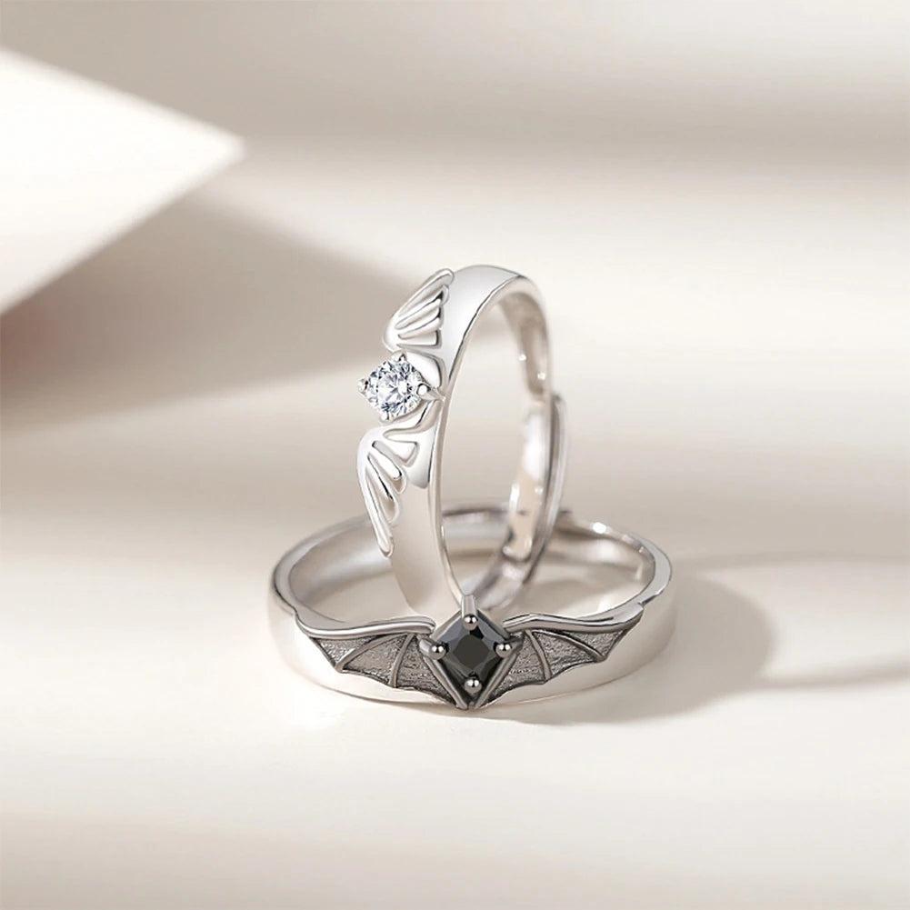 Angel & Demon Wings Royal Bond Couple Ring