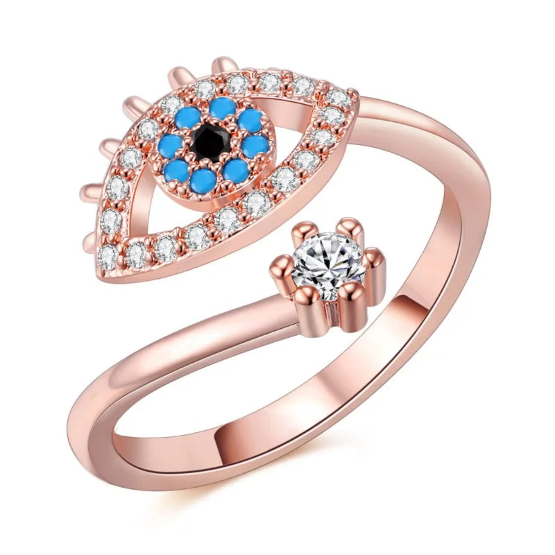 Evil Eye - Adjustable Ring