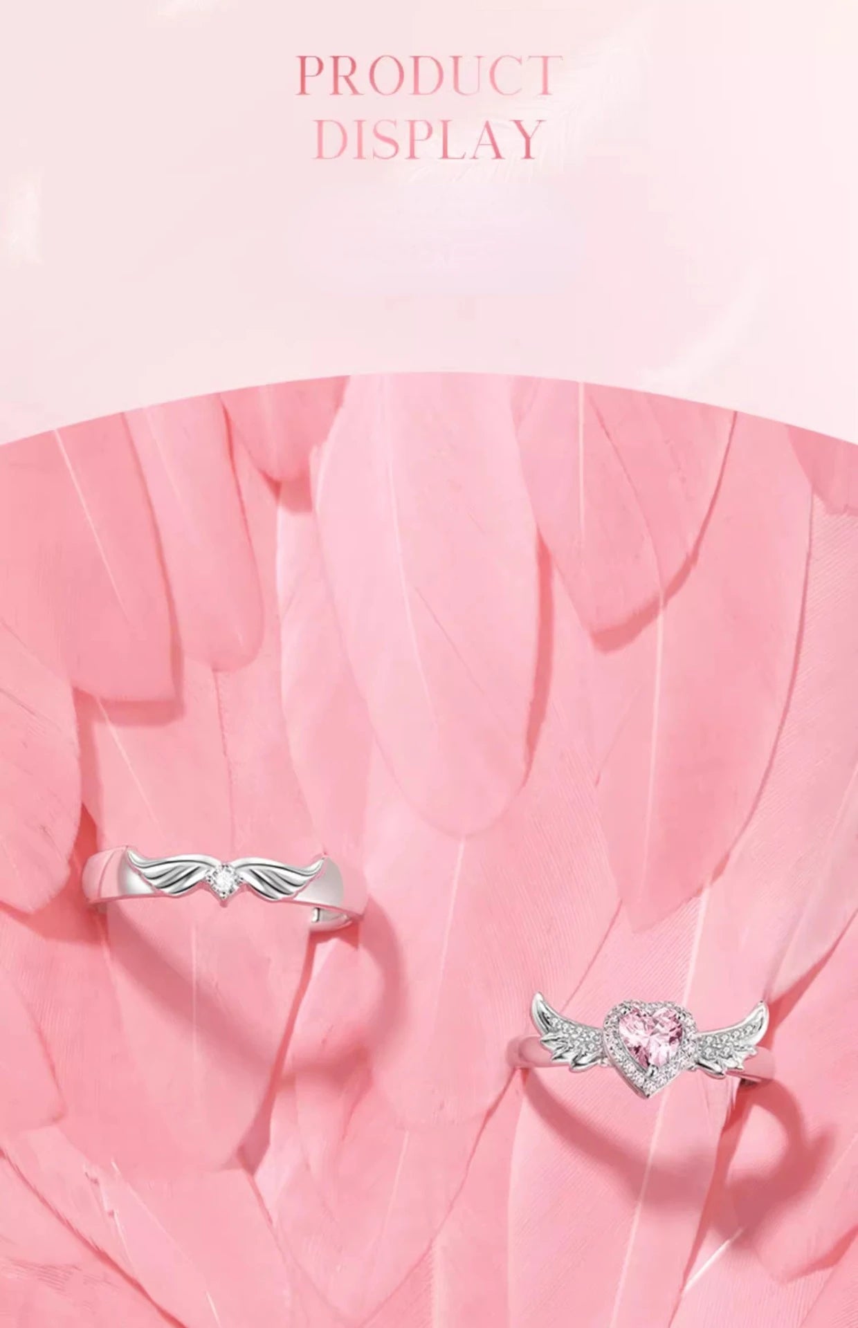 Seraphina Angel Wings Royal Bond Couple Ring