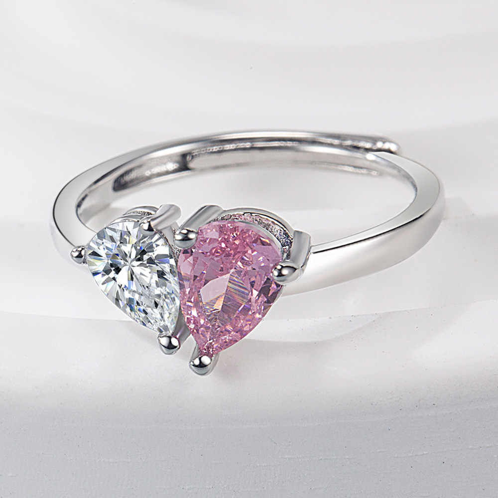 Teardrop Diamond Royal Bond Couple Ring