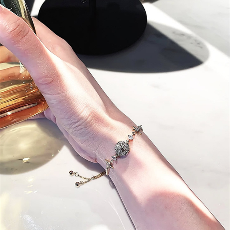 AWAN Star Adjustable Box Chain Zircon Bracelet
