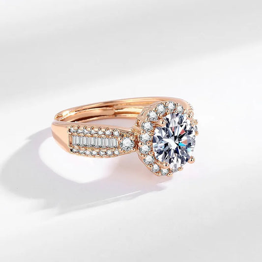Diamond Ring With Micro Zircon