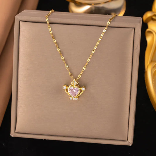 Diamond Trophy  Pendant Necklace