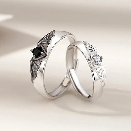 Angel & Demon Wings Royal Bond Couple Ring
