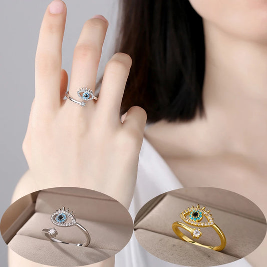 Evil Eye  - Adjustable  Ring