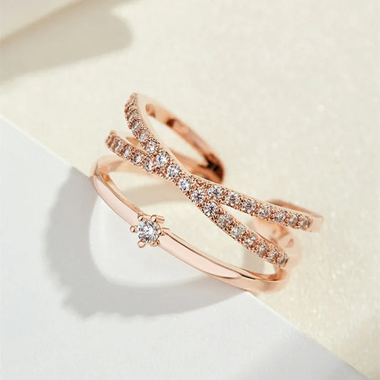 Trilogy Band Diamond Glamour Spark Ring